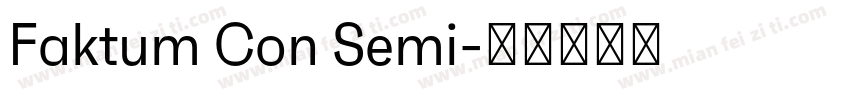 Faktum Con Semi字体转换